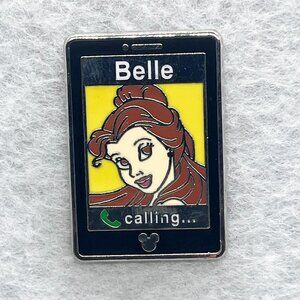 🔮 5/$25 Disney Princess Phone Beauty And The Beast Belle Calling Pin